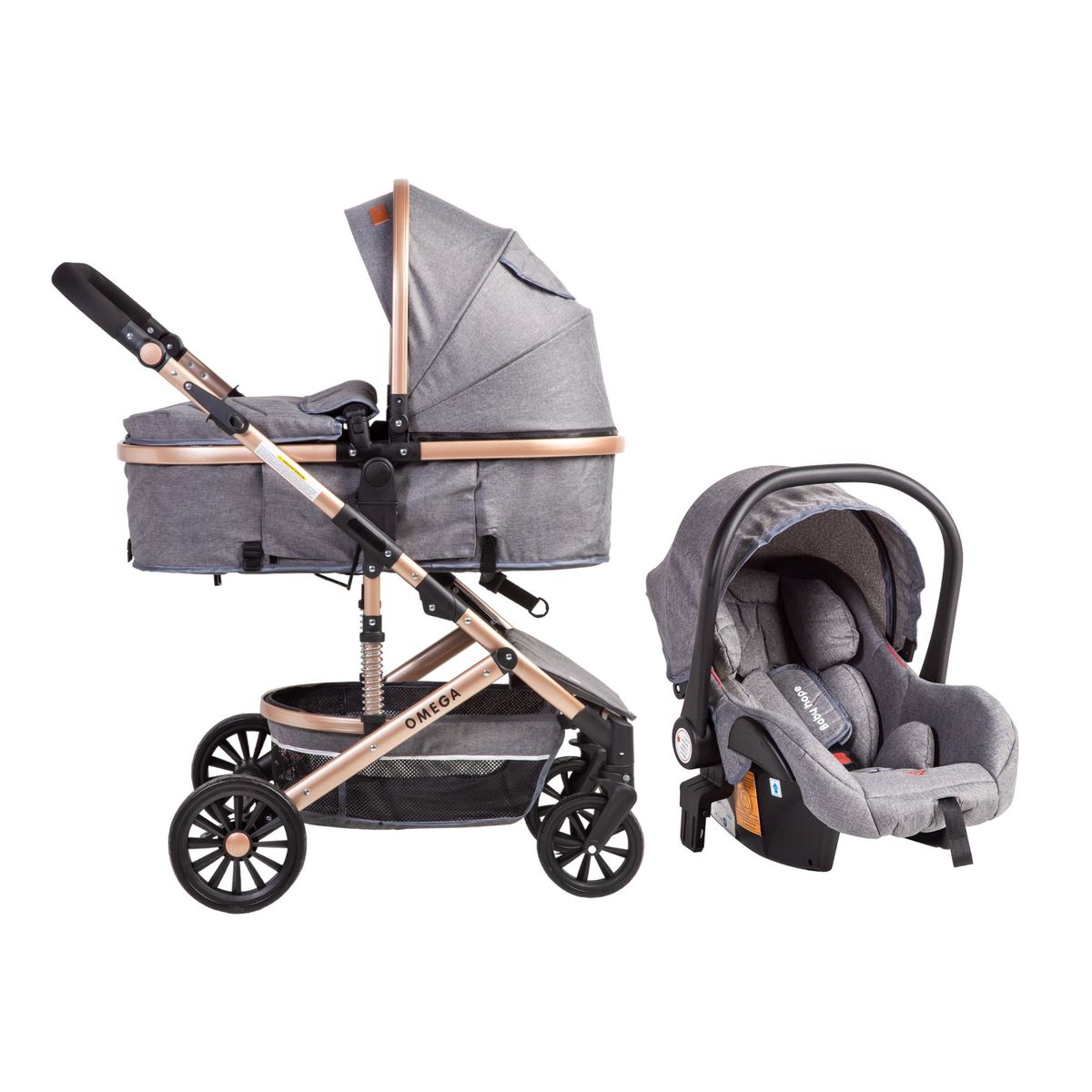 VOYAGE - Coche Travel System Omega Grey