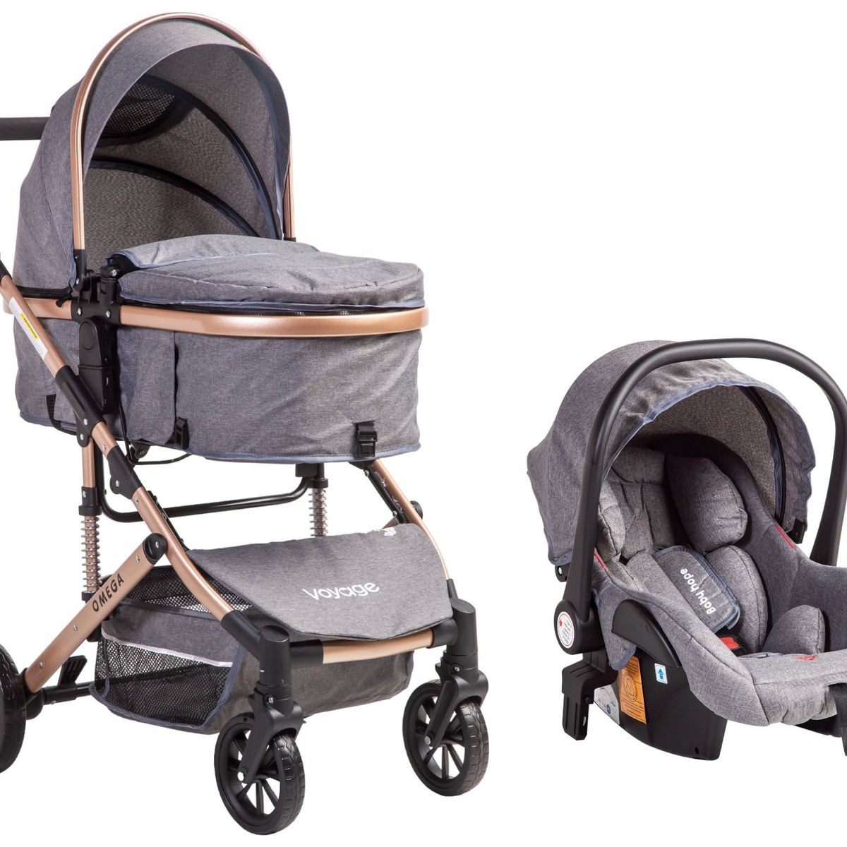 VOYAGE - Coche Travel System Omega Grey