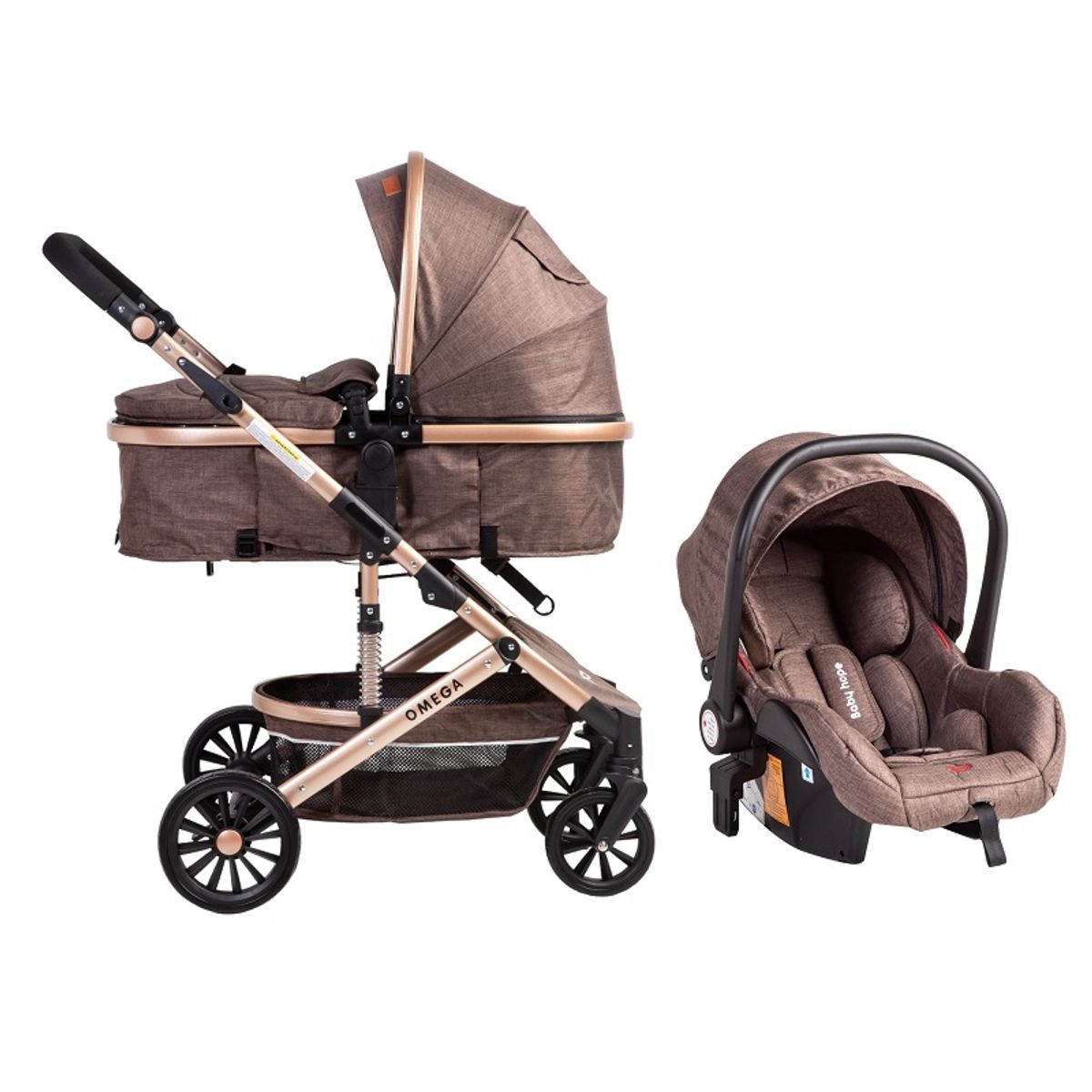 VOYAGE - Coche Travel System Omega Brown