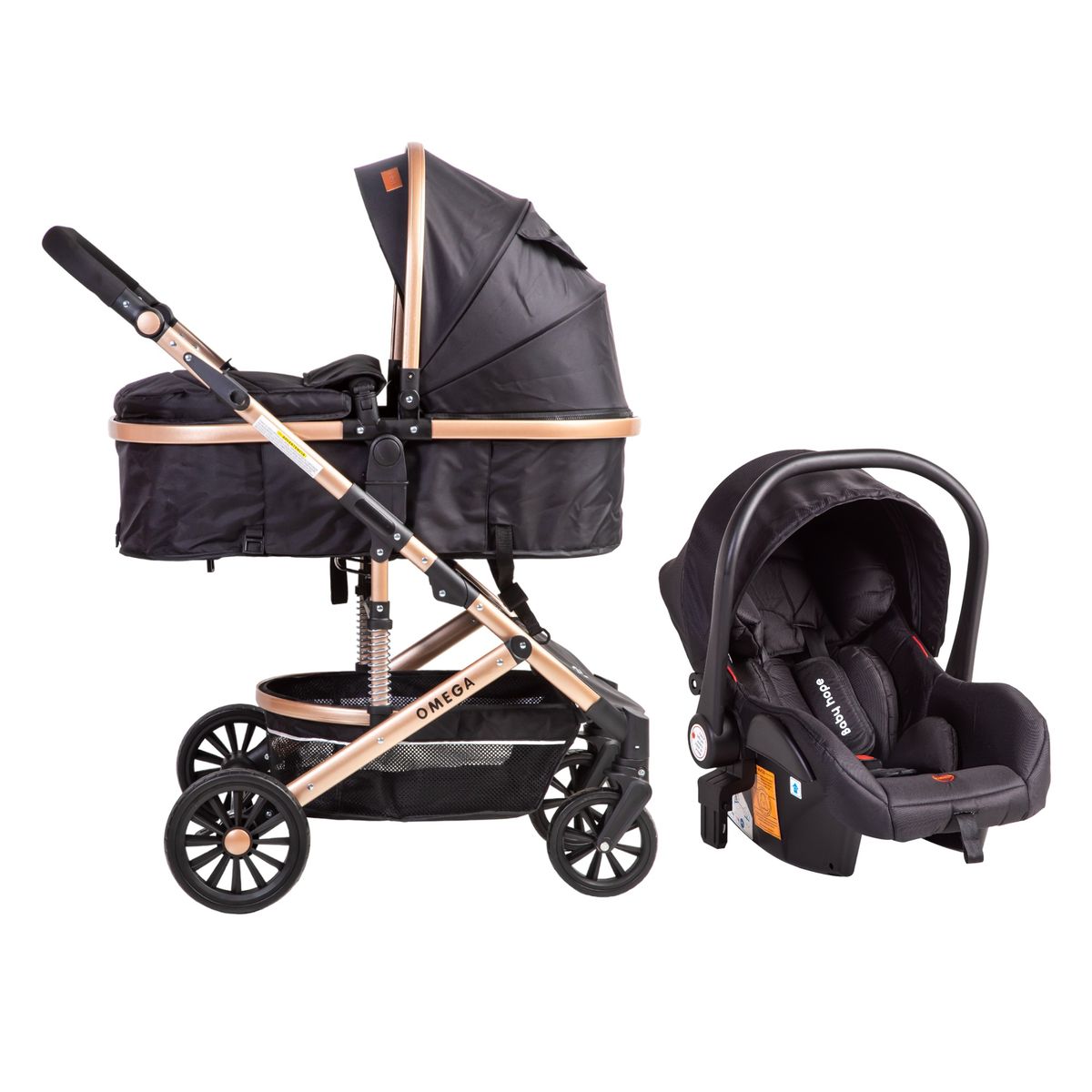 VOYAGE - Coche Travel System Omega Black