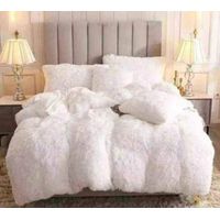 Plumon Cobertor de invierno Peludo con Chiporro KING - Blanco