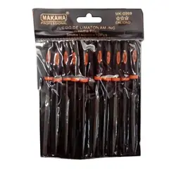 MAKAWA - Kit Set Juego De Mini Limas / 10 Piezas / 3mm X 140mm