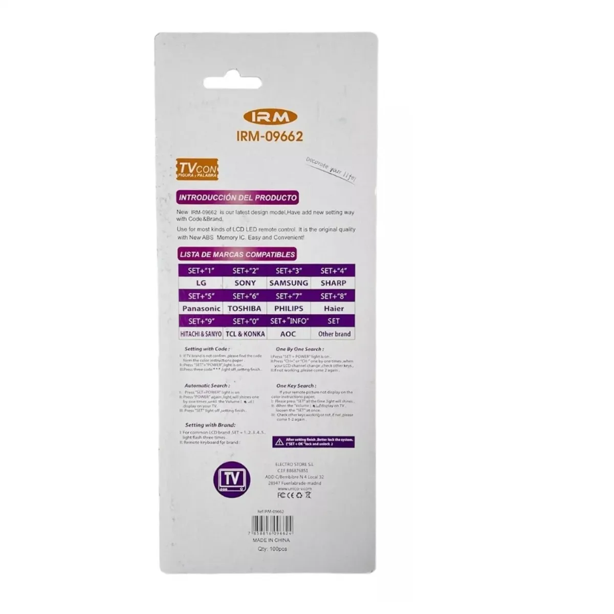 GENERICO - Control Remoto Universal Multimarca