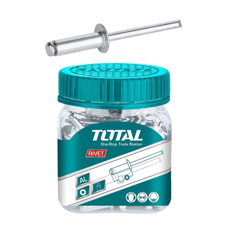 TOTAL TOOLS - Remaches Pop De 4.8 X 16mm 100 Unidades Total Wjrt4801611