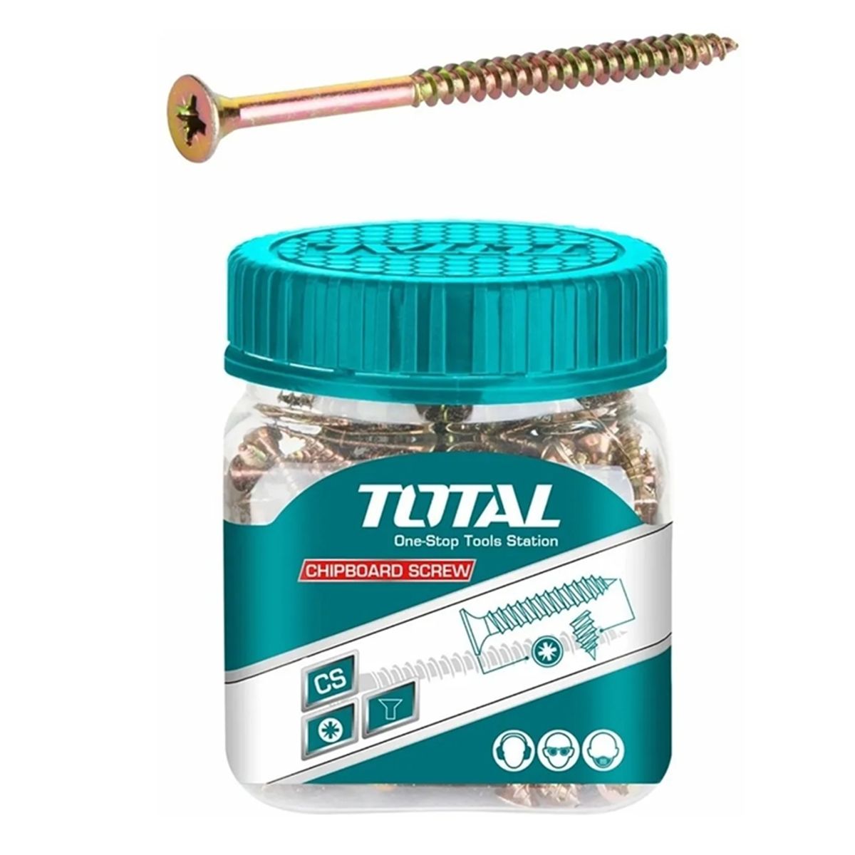 TOTAL TOOLS - Tornillo Para Madera Aglomerado 3.5 X 25mm 250 Unds Total