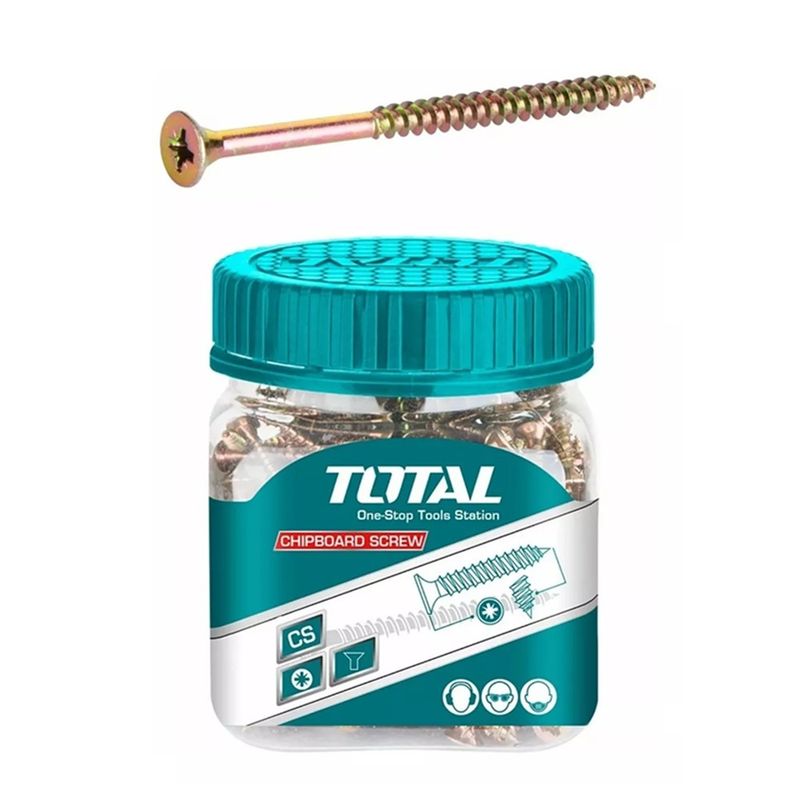 TOTAL TOOLS - Tornillo Para Madera Aglomerado 4.0 X 30mm 200 Unds Total