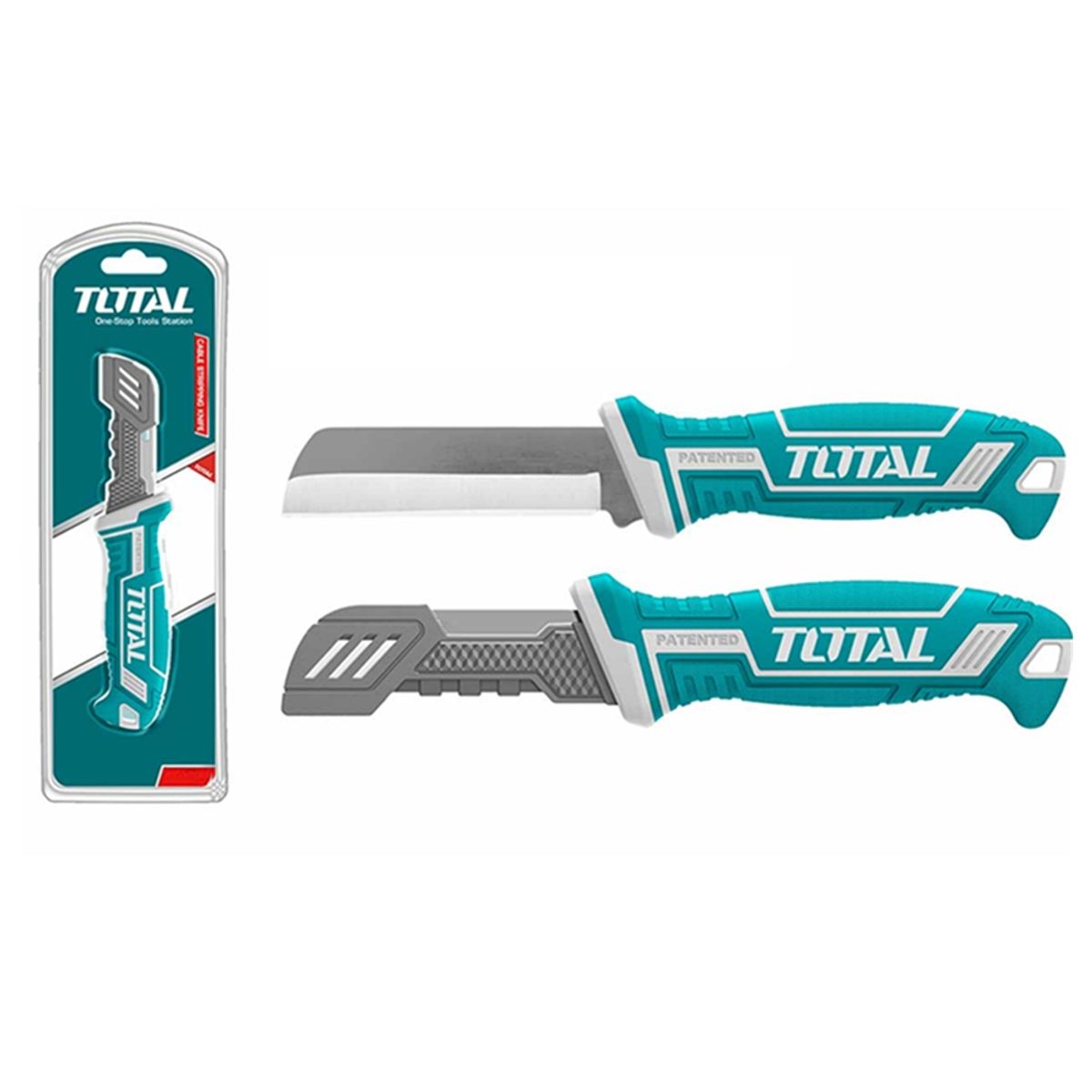 TOTAL TOOLS - Cuchillo Pelacables Recto 200mm Total Tht51881