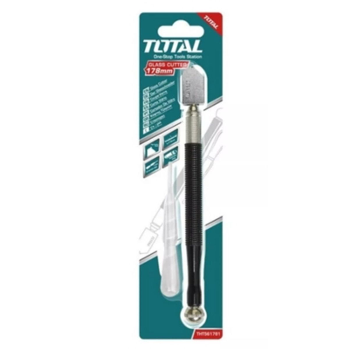 TOTAL TOOLS - Cortador Cortavidrio 178mm Total Tht561781