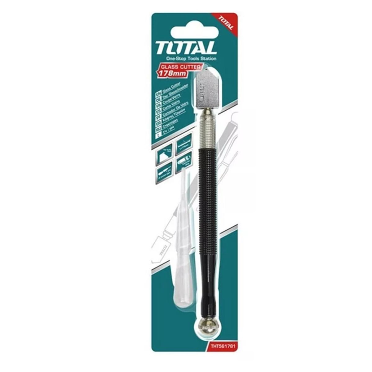 TOTAL TOOLS - Cortador Cortavidrio 178mm Total Tht561781