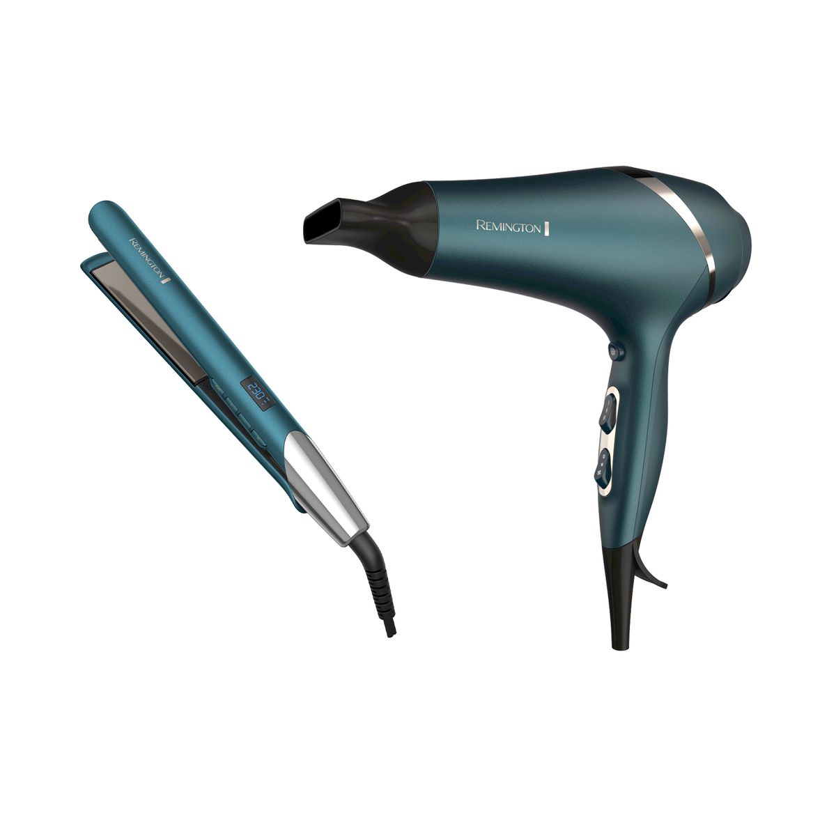 REMINGTON - PACK REMINGTON SECADOR DE PELO AC8607 Y PLANCHA S8607 COCONUT