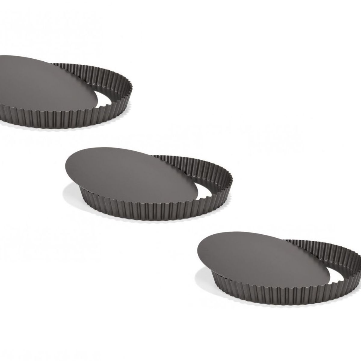 GENERICO - Pack x3 Molde Desmontable Moldes Desmontables Moldes Reposteria 24cm