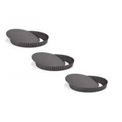GENERICO - Pack x3 Molde Desmontable Moldes Desmontables Moldes Reposteria 24cm