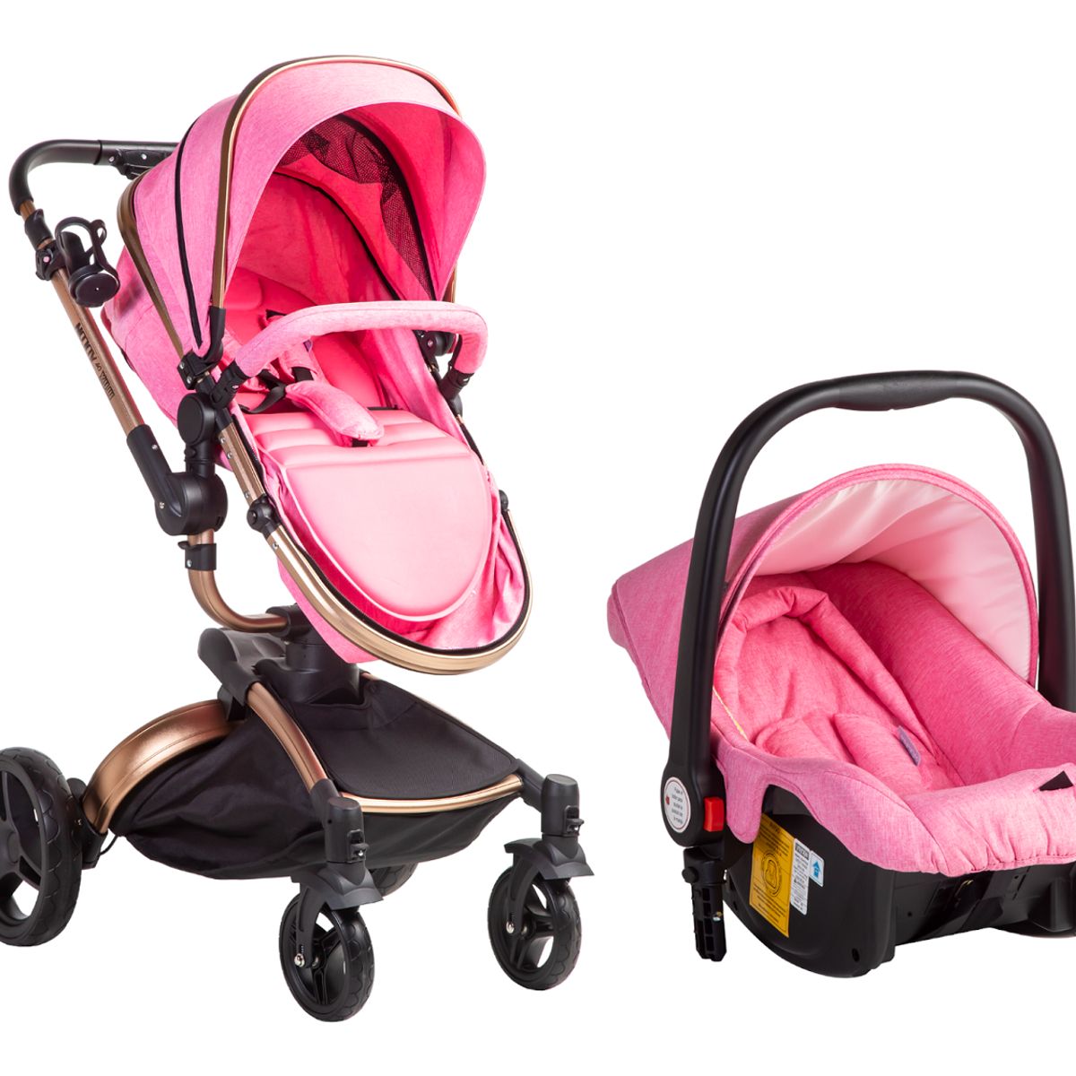 VOYAGE - Coche Travel System Max of Aulon 360 Pink