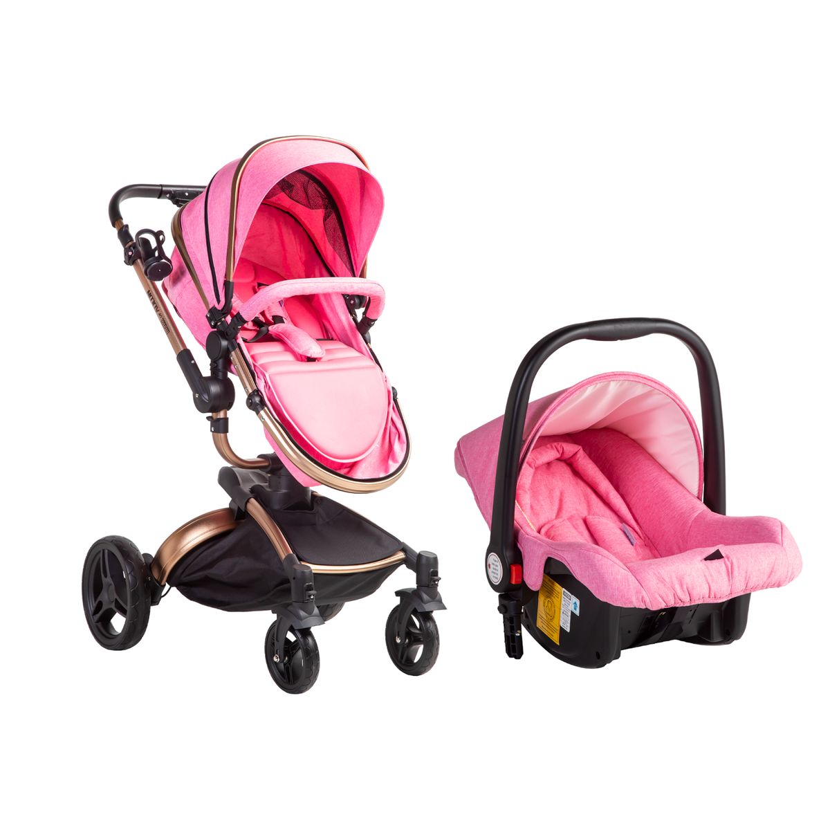 VOYAGE - Coche Travel System Max of Aulon 360 Pink