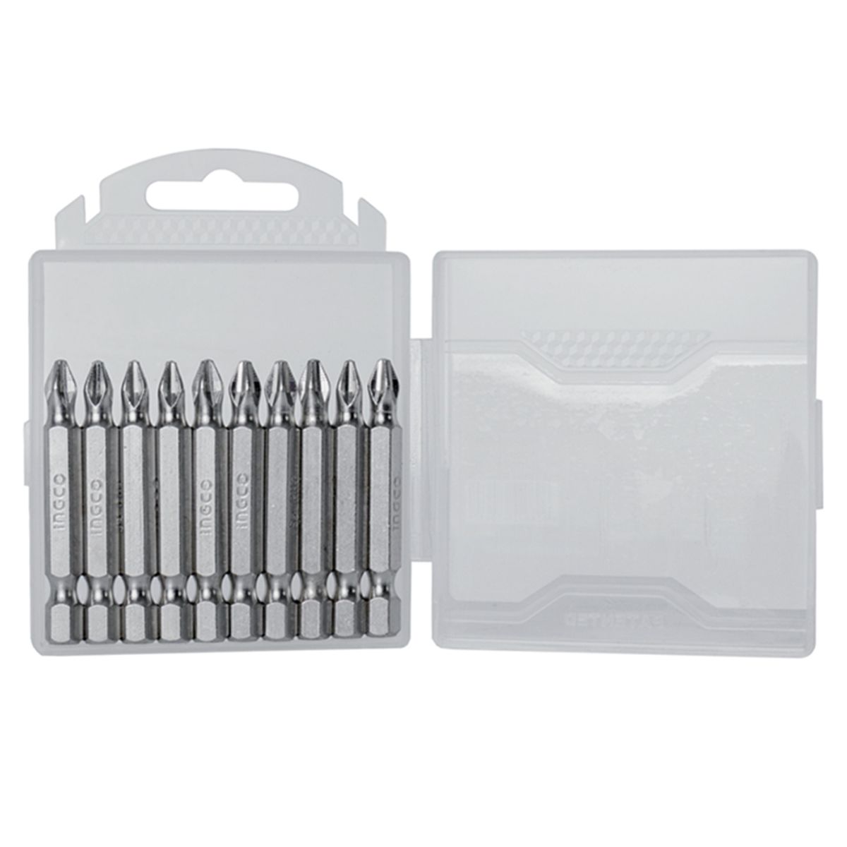 INGCO - Juego Puntas Phillips Hex S2 Ph2 10pcs Magnetico Ingco