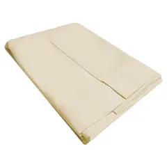 VICTORIANAS - Faldón Liso 5 Pliegues Queen Crudo 200 Hilos