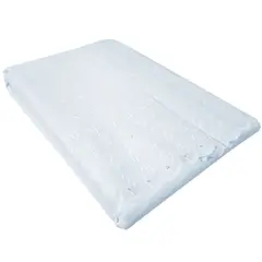 VICTORIANAS - Faldón Broderie Romantico Queen Blanco