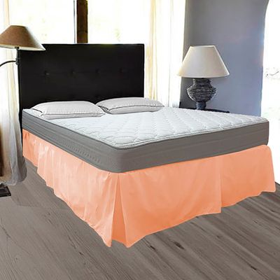 Imagen 2 del producto Faldón Liso 5 Pliegues 2 Plazas Damasco 200 Hilos