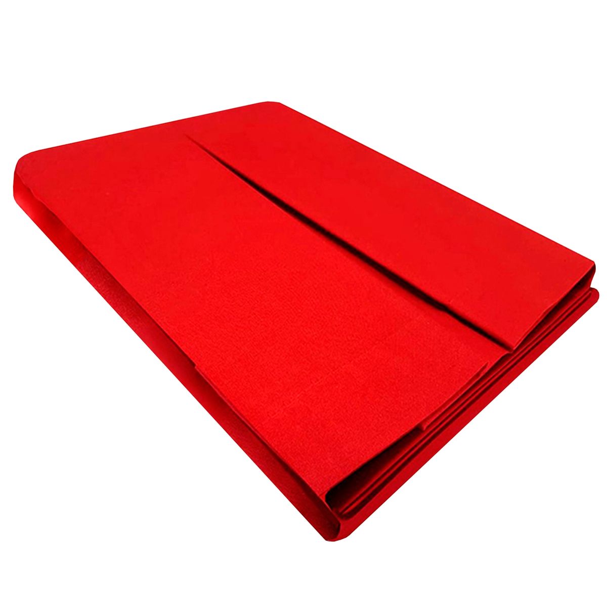 VICTORIANAS - Faldón Liso 5 Pliegues 2 Plazas Rojo 200 Hilos