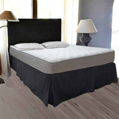 Imagen 2 del producto Faldón Liso 5 Pliegues Super King Negro 200 Hilos