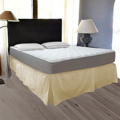 Imagen 2 del producto Faldón Liso 5 Pliegues Super King Crudo 200 Hilos