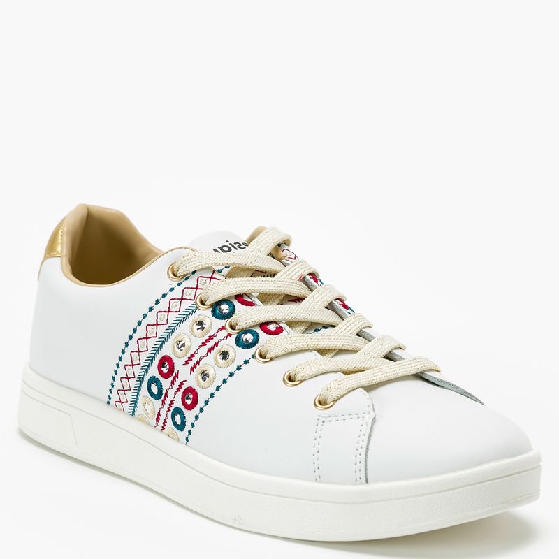 DESIGUAL - Desigual Zapatilla Urbana Mujer Cuero Blanco