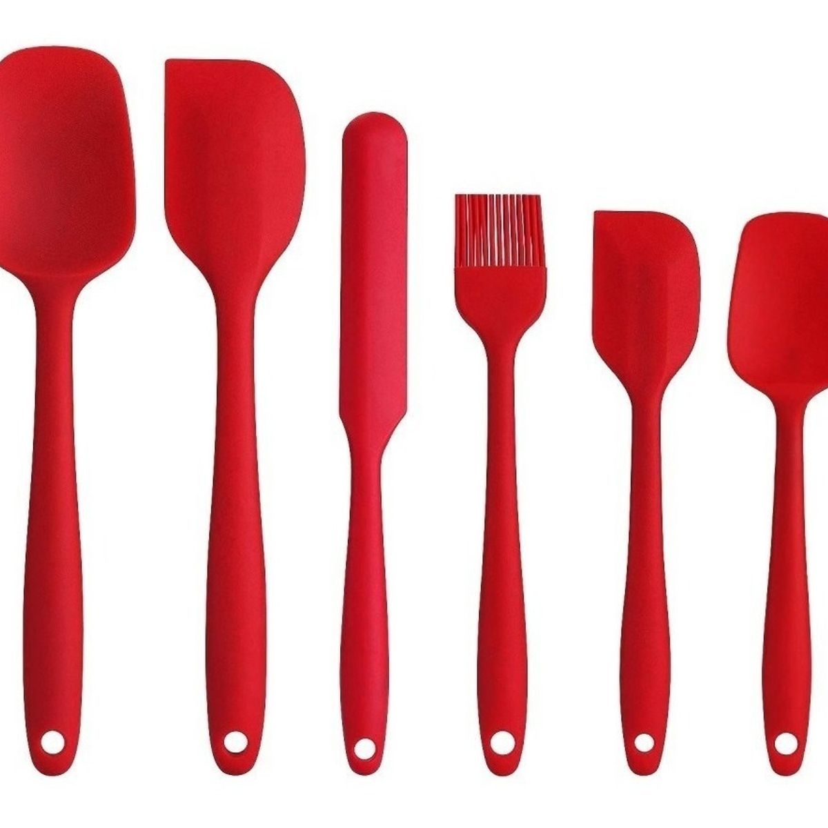 GENERICO - Set Espátulas De Silicona Antiadherente 6 Unidades