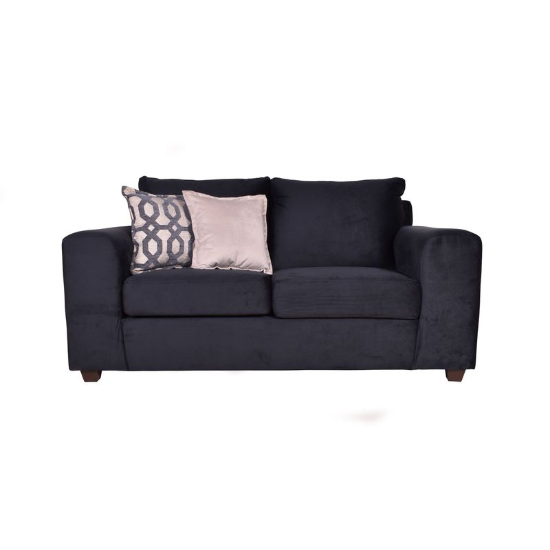 JERK HOME - Sofa Kenia 2c Felpa Negro