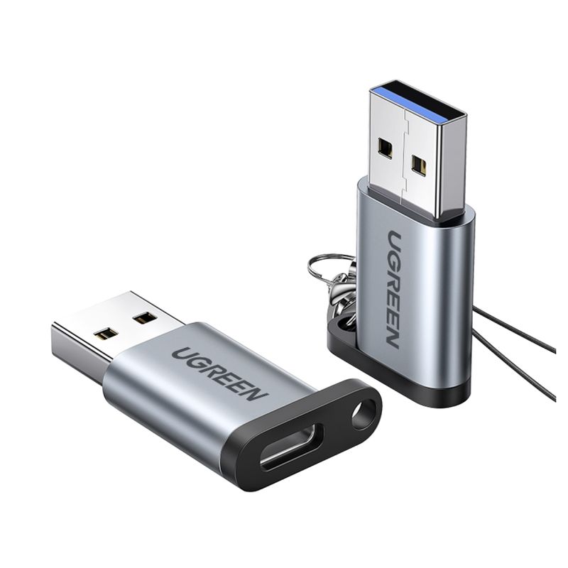 UGREEN - Adaptador USB 3.0 A a USB-C 3.1 Gris UGREEN
