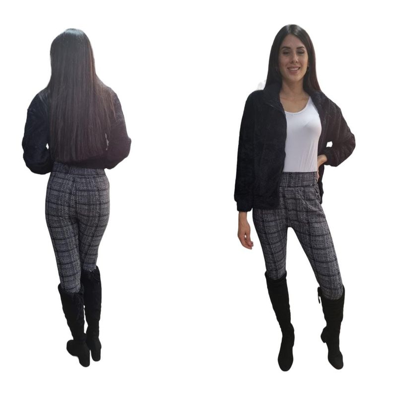 AGW - Pack 3 Calzas Mujer Jaspeadas Forrada Polar