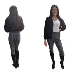 AGW - Pack 3 Calzas Mujer Jaspeadas Forrada Polar
