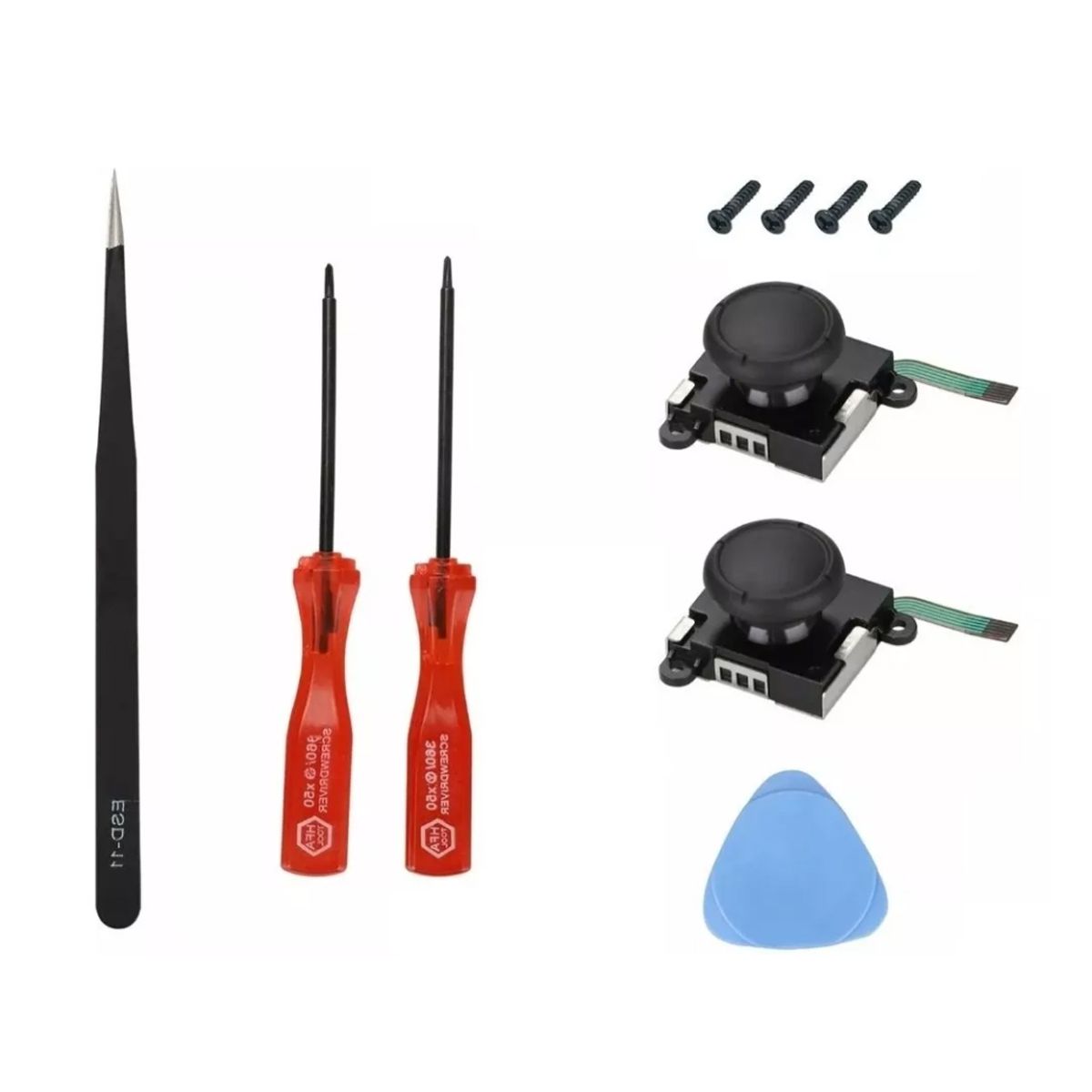 GENERICO - Kit Destornillador Nintendo Switch Mas 2 Joy-con Stick