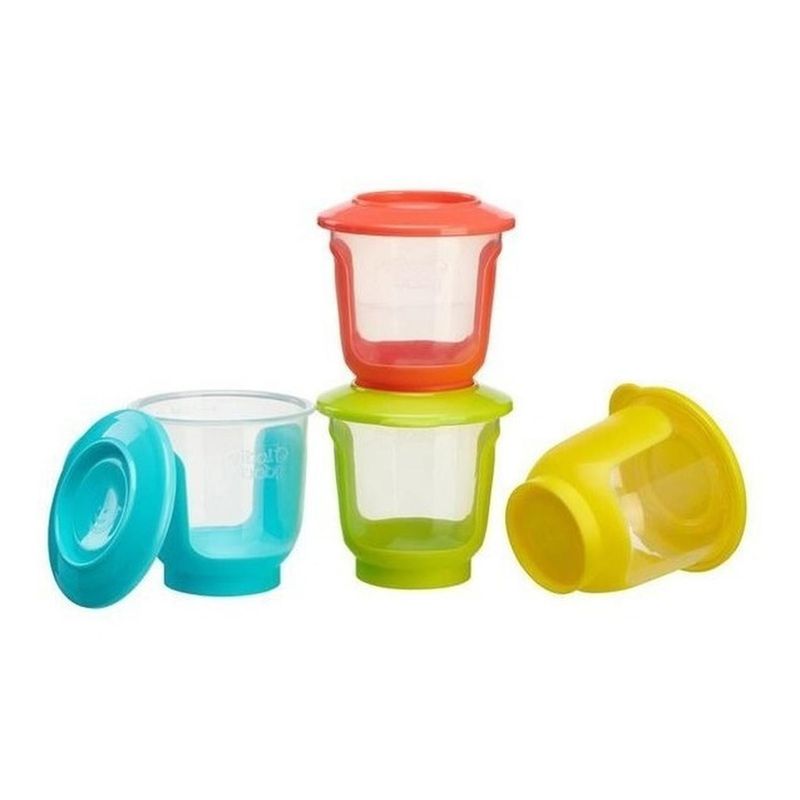 VITALBABY - Envases De Almacenamiento Plásticos 4 Unidades De 120ml