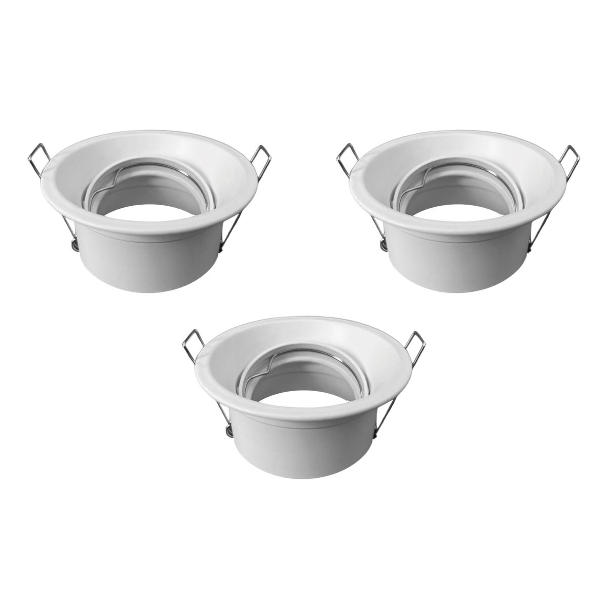 HB LEDS - Pack 3 Focos LED Embutido Retraído Porta GU-10 Pessaro MR16