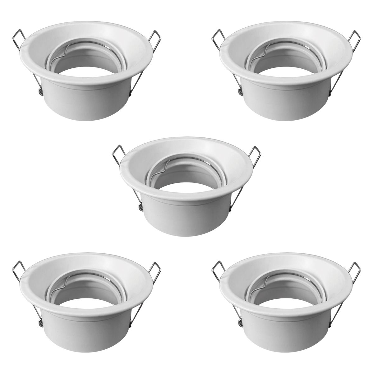 HB LEDS - Pack 5 Focos LED Embutido Retraído Porta GU-10 Pessaro MR16