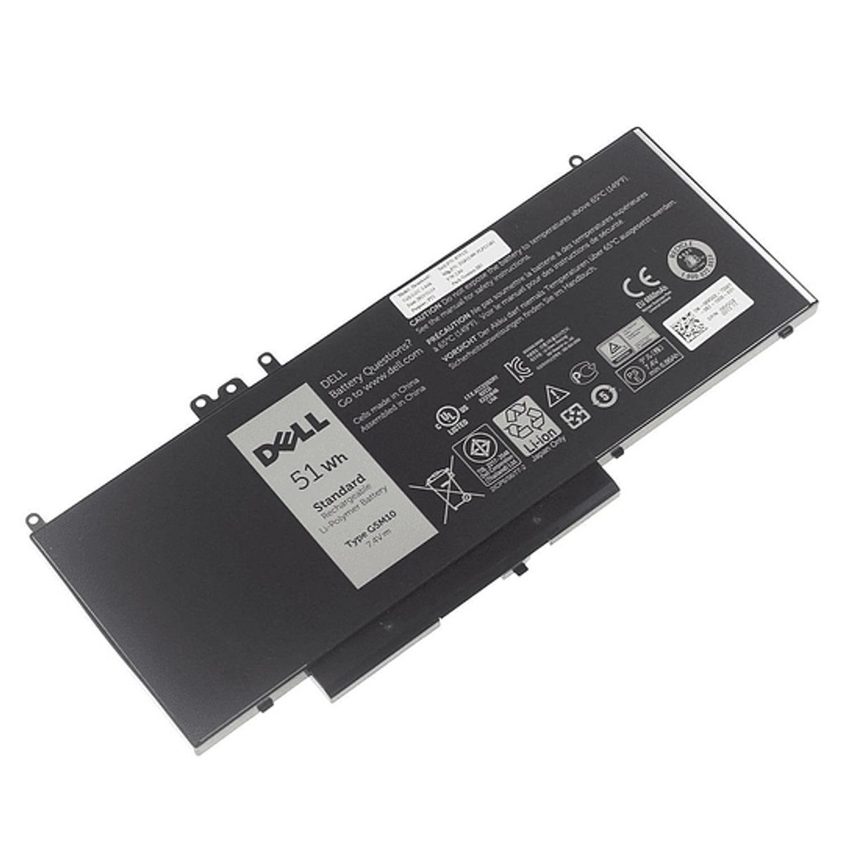 DELL - BATERIA DELL E5470 4 CELDAS ORIG 51WH NEGRO G5M10