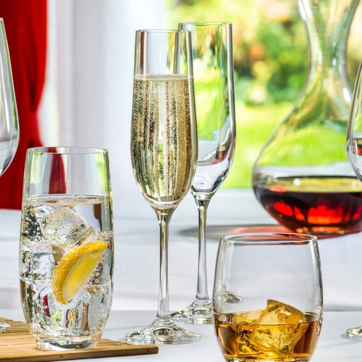 BOHEMIA CRYSTAL - BOHEMIA SET 6 COPAS CHAMPAGNE VIOLA