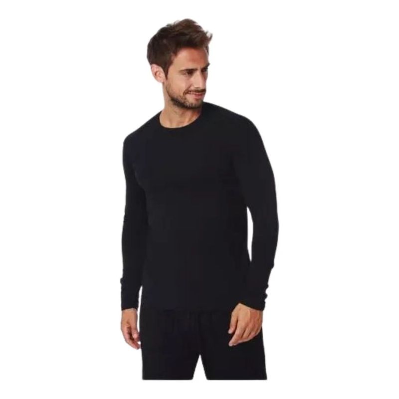 MPROPIA - Camiseta Manga Larga Algodón Negra Gris Blanco Adulto 11