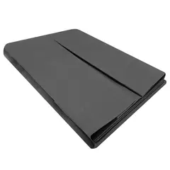 VICTORIANAS - Faldón Liso 5 Pliegues Full Gris 200 Hilos