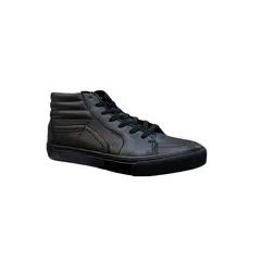 BOTELI - Zapatillas de ecocuero negra con caña hombre