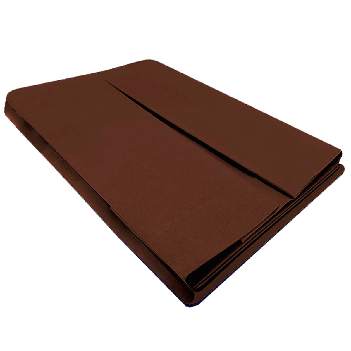 VICTORIANAS - Faldon Liso 5 Pliegues King Chocolate 200 Hilos