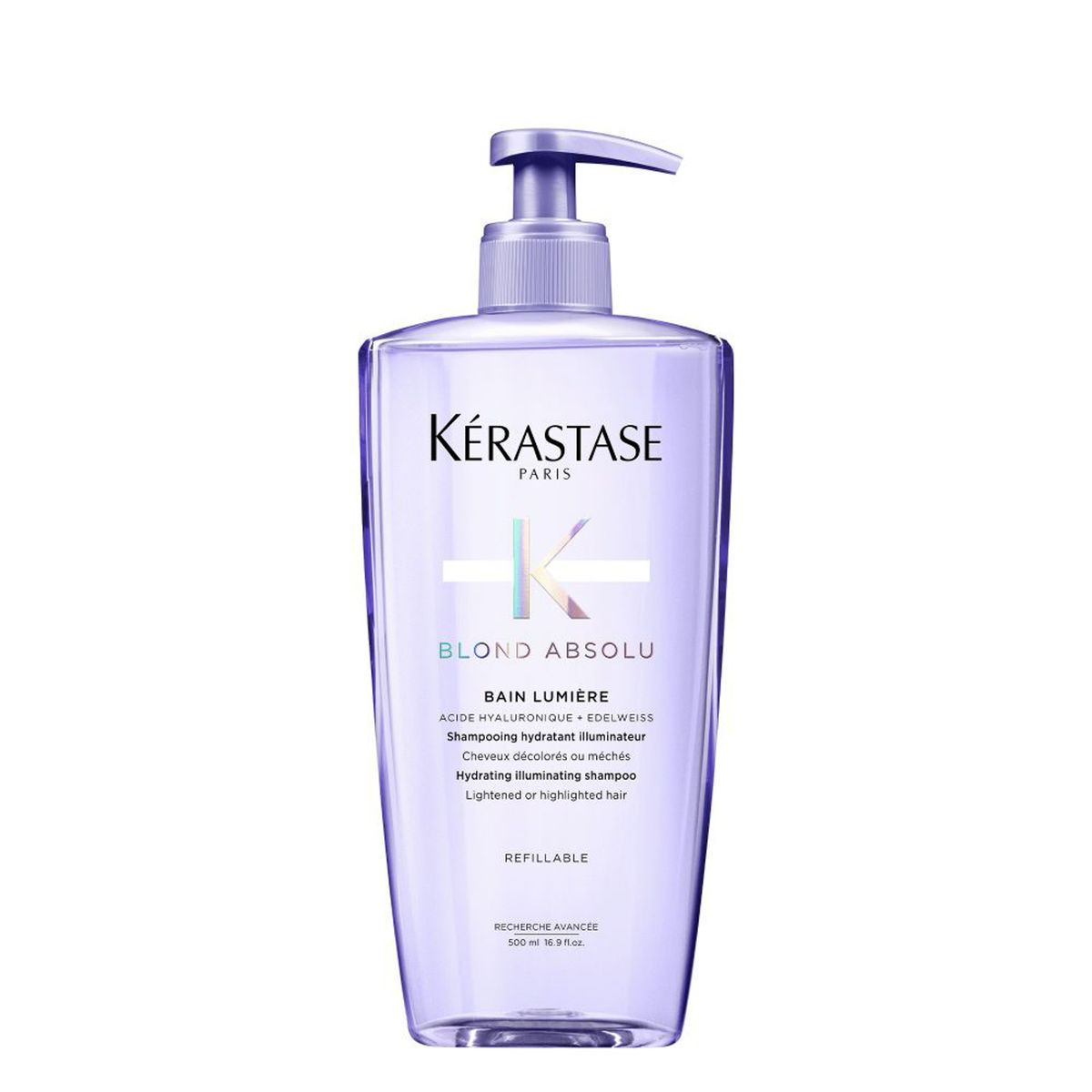 KERASTASE - Shampoo Hidratante Cabello Rubio O Decolorado Bain Lumiere 500ml Kerastase