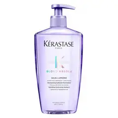 KERASTASE - Shampoo Hidratante Cabello Rubio O Decolorado Bain Lumiere Blond Absolu 500ml