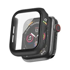 GENERICO - Protector Carcasa Glass Apple Watch 38 / 40mm Negro