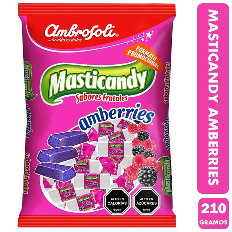 AMBROSOLI - Masticandy Versión Amberries Marca AmbrosoliBolsa Con210Gr