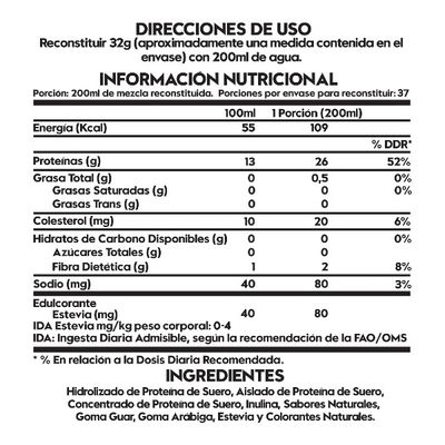 Imagen 2 del producto Proteína Vegana 2,6 LB Vainilla Arroz con leche 37 SV -