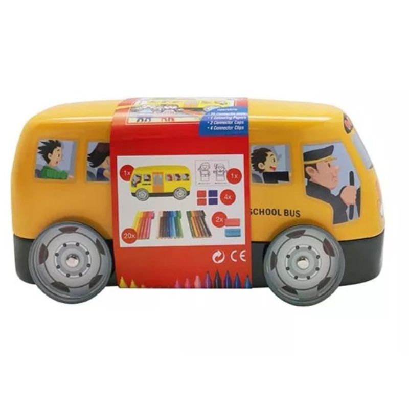 FABER CASTELL - Marcadores Connector Bus Escolar x20 colores