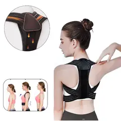 GENERICO - Faja Correctora De Postura Ajustable Cinturón Para Espalda Talla XL