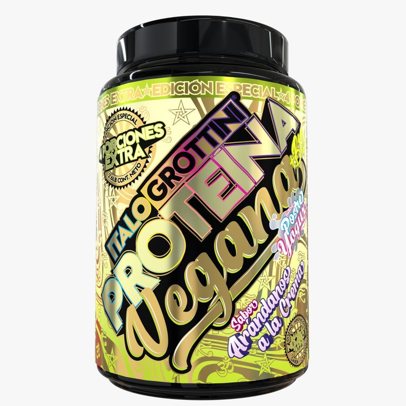 ITALO GROTTINI - Proteína Vegana 2,6 LB - Arandanos a la crema - Italo Grottini