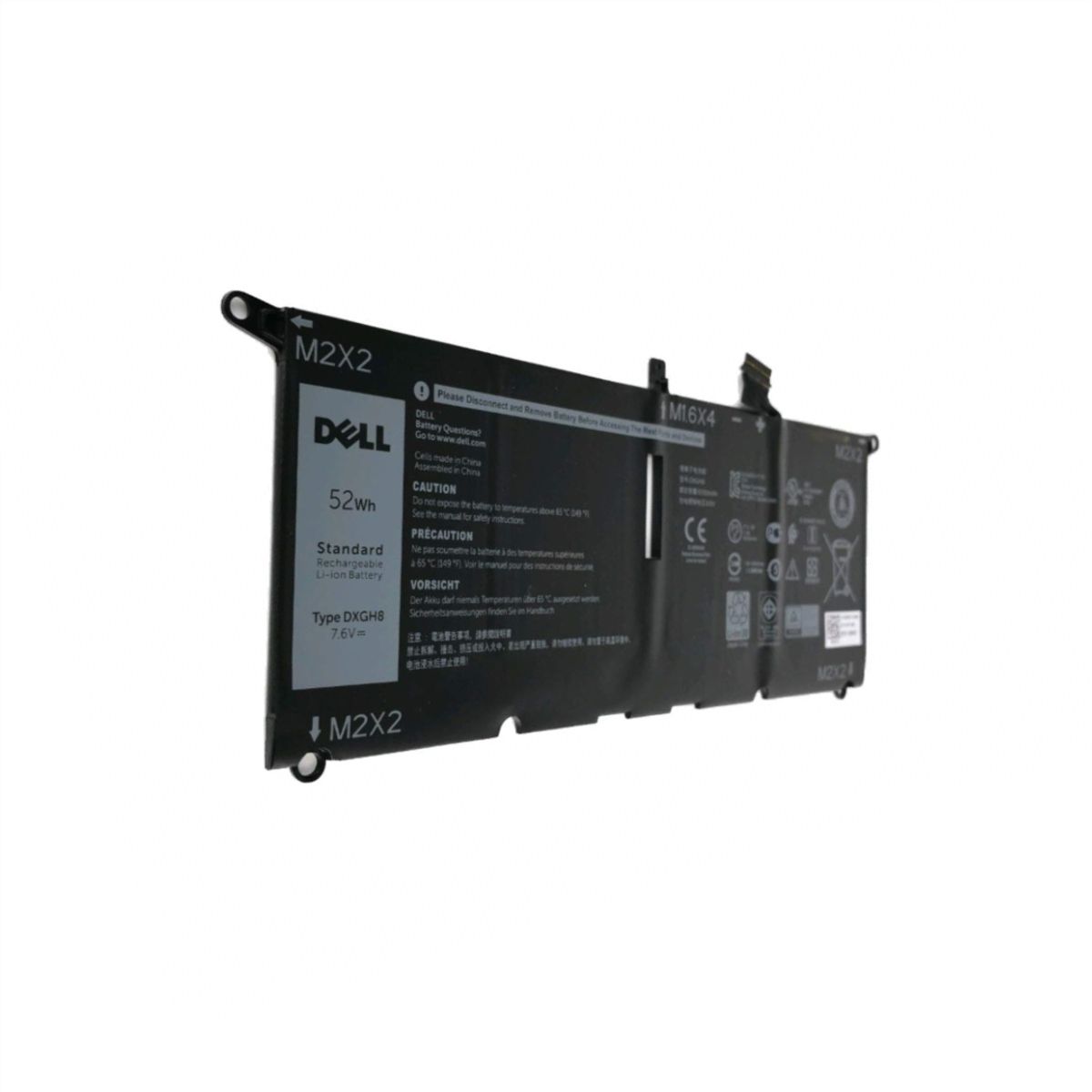 DELL - BATERIA DELL XPS 13 9370 ORIGINAL 4 CELDAS NEGRO (G8VCF – DXGH8)